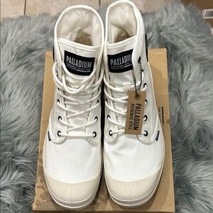 Palladium Cream High-Top Sneakers